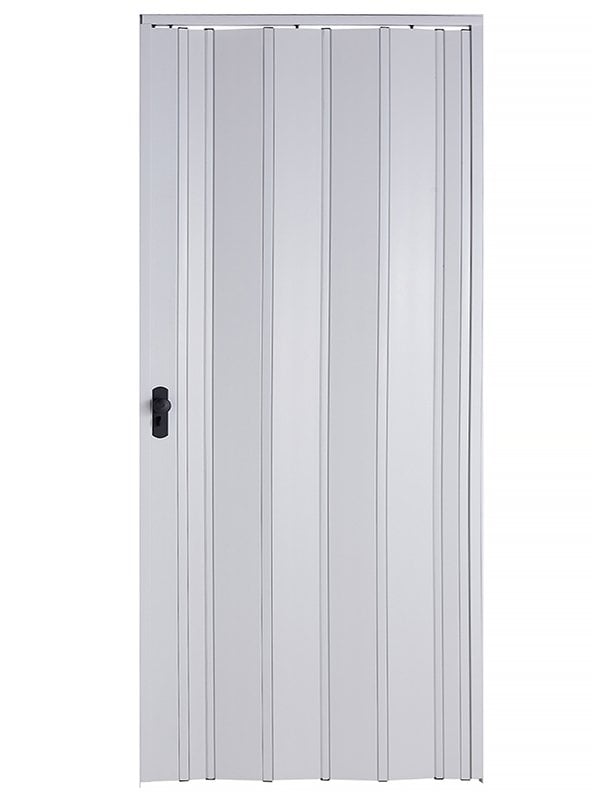 Sarpaş Katlanır Akordeon Akordiyon Pvc Kapı - Camsız Beyaz 12 mm