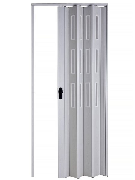 Sarpaş Katlanır Akordeon Akordiyon Pvc Kapı - Camlı Akçaağaç  Desenli 12 mm