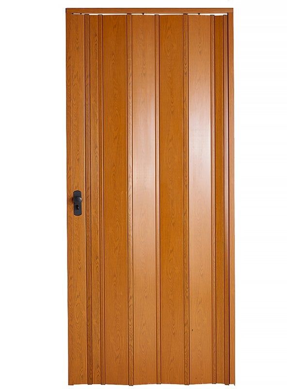 Sarpaş Katlanır Akordeon Akordiyon Pvc Kapı - Camsız Meşe  Desenli 12 mm