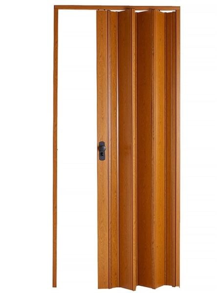 Sarpaş Katlanır Akordeon Akordiyon Pvc Kapı - Camsız Meşe  Desenli 12 mm