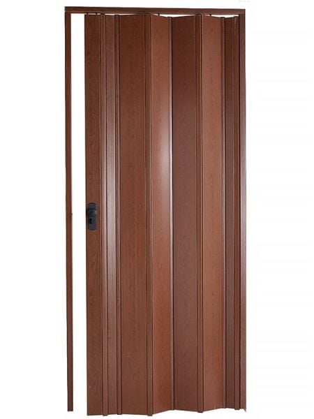 Sarpaş Katlanır Akordeon Akordiyon Pvc Kapı - Camsız Ceviz  Desenli 12 mm