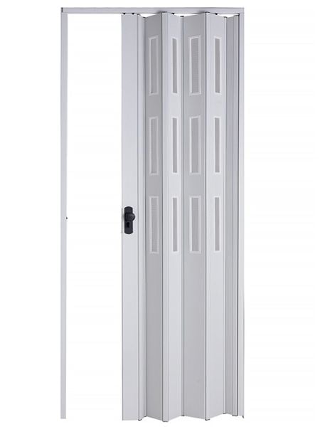 Sarpaş Katlanır Akordeon Akordiyon Pvc Kapı - Camlı Beyaz 12 mm