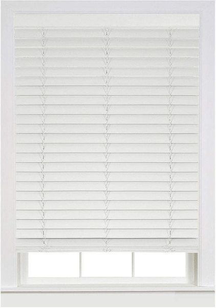 Sarpaş Beyaz 50 mm Doğal Ahşap Jaluzi Perde 126X150 - 126X150
