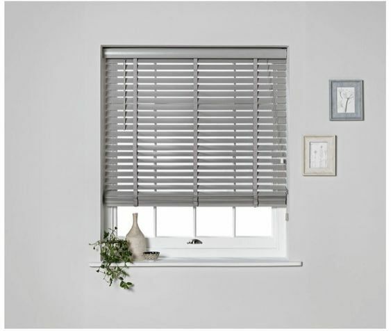 Sarpaş Gri 50 mm Doğal Ahşap Jaluzi Perde 0X50 - 126X150