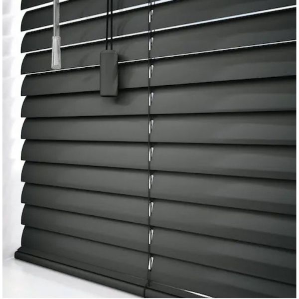 Sarpaş Siyah 25 mm Alüminyum Jaluzi Perde 51X75 - 201X250