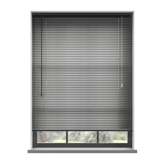 Sarpaş Antrasit 25 mm Alüminyum Jaluzi Perde 51X75 - 201X250