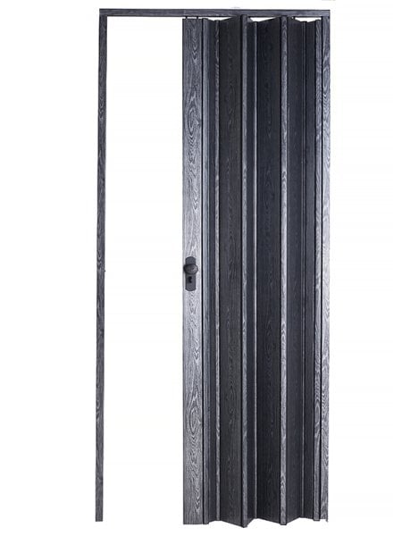 Sarpaş Katlanır Akordeon Akordiyon Pvc Kapı - Camsız Karaağaç  Desenli 12 mm