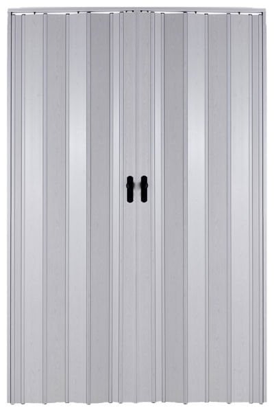Sarpaş Akordiyon Kapı Akçaağaç Camsız 12 mm Desenli Çift Açılım Katlanır Akordeon Pvc