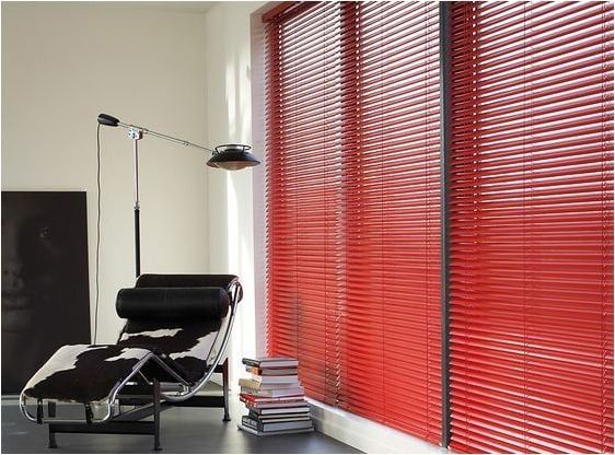 Sarpaş Kırmızı 25 mm Alüminyum Jaluzi Perde 126X150 - 151X200