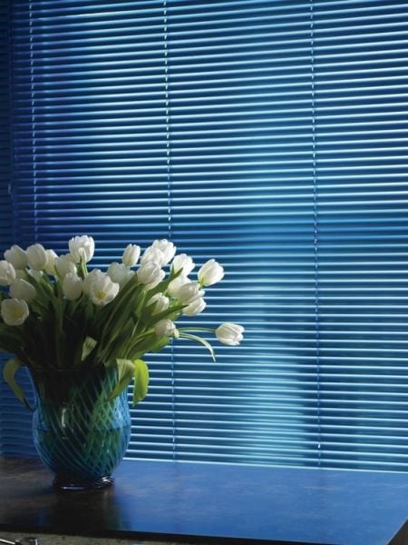 Sarpaş Mavi 25 mm Alüminyum Jaluzi Perde 51X75 - 101X125